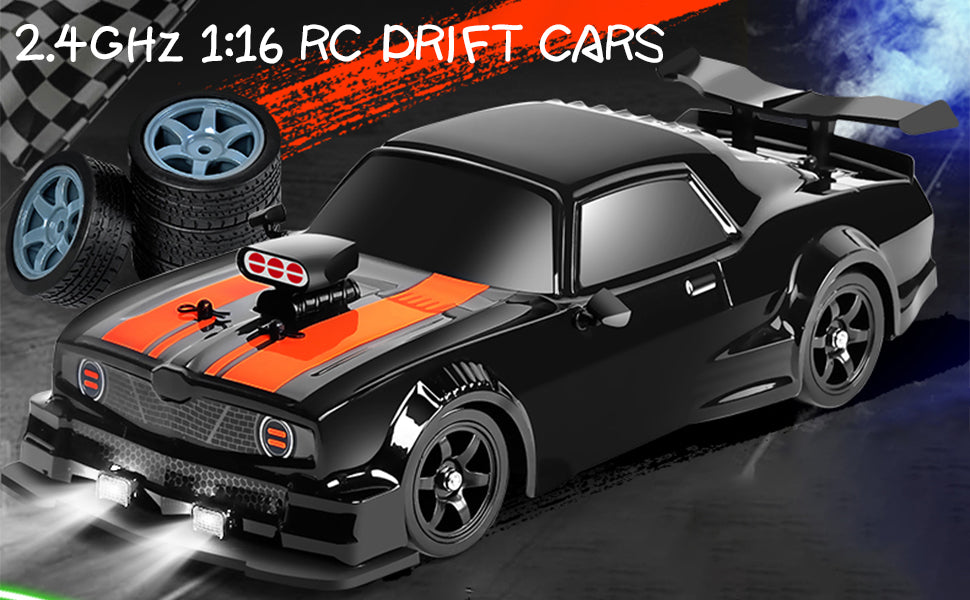 Remote Control Drift Car, 1:16 Scale Fast and Furious Cars 18KM/H High Speed RC