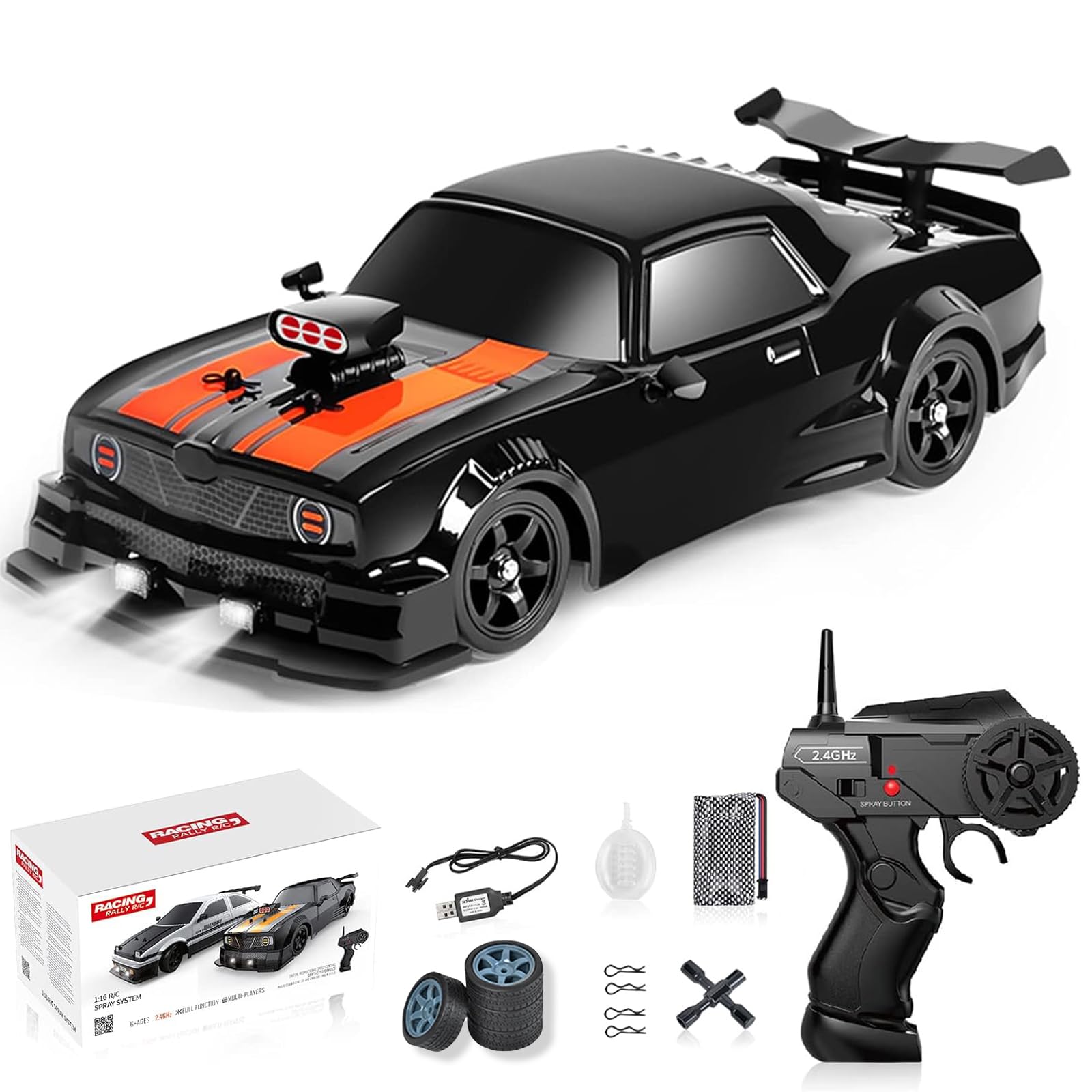 Remote Control Drift Car, 1:16 Scale Fast and Furious Cars 18KM/H High Speed RC