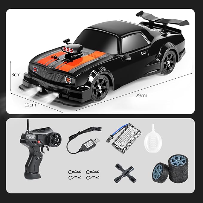 Remote Control Drift Car, 1:16 Scale Fast and Furious Cars 18KM/H High Speed RC
