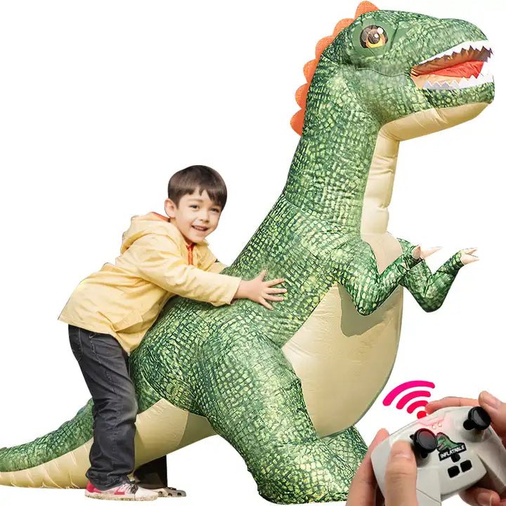 Walking Rc Dinosaur - Remote Control Inflatable Dinosaur Toy For Kids Rechargeable 100cm